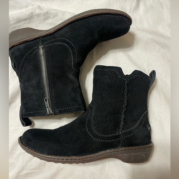 EUC UGG NEEVAH WOMEN BOOTS SUEDE BLACK US 8 - Picture 4 of 16